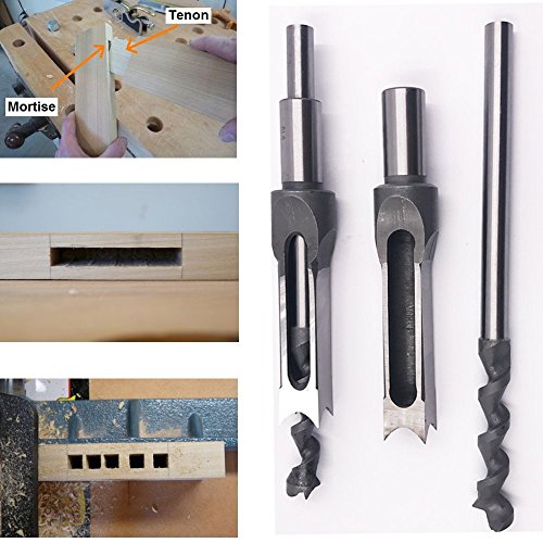 image for MAX-CRAFT 3/4 Inch Woodworking Square Hole Mortise Chisel Drill Bits S
