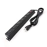 Power Strip with 6AC Outlets 6 Ft UL 14AWG Cord