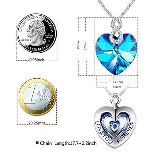 Angelady Collier femme Bijoux composés de cristaux SWAROVSKI Pendentif Idéal (9)