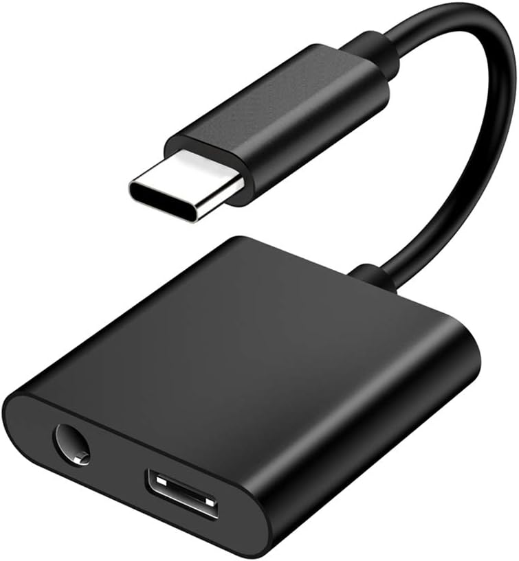 AD ADTRIP USB C to 3.5mm Headphone Adapter USB C Headphone Charger Adapter Compatible with Pixel 4/4 XL/3/3 XL/2/2 XL, Samsung Galaxy S20 ultra/S20+/S20/Note 10+/10