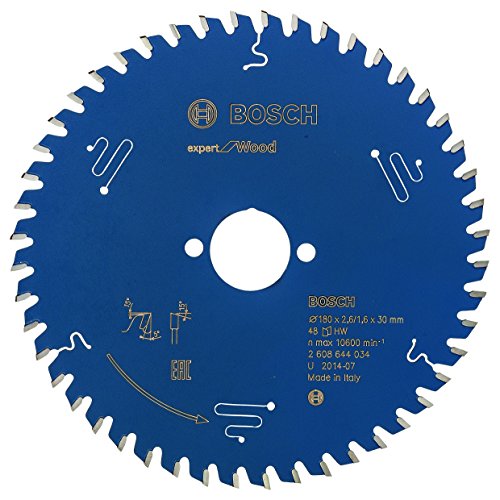 Bosch Professional Kreissägeblatt Expert for Wood (Holz, 180 x 30 x 2,6 mm, 48 Zähne, Zubehör Kreissäge)