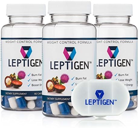 Leptigen 3-Bottle Weight Loss Starter Kit - Highest Rated Fat Burner With Pill Case To Help You Keep Losing Weight On The Go by Leptigen