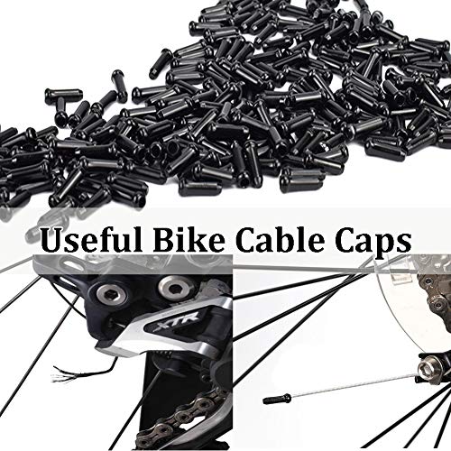 Bike Cable End Caps, Black Cable End Crimps, Bike Brake Cable End Tips