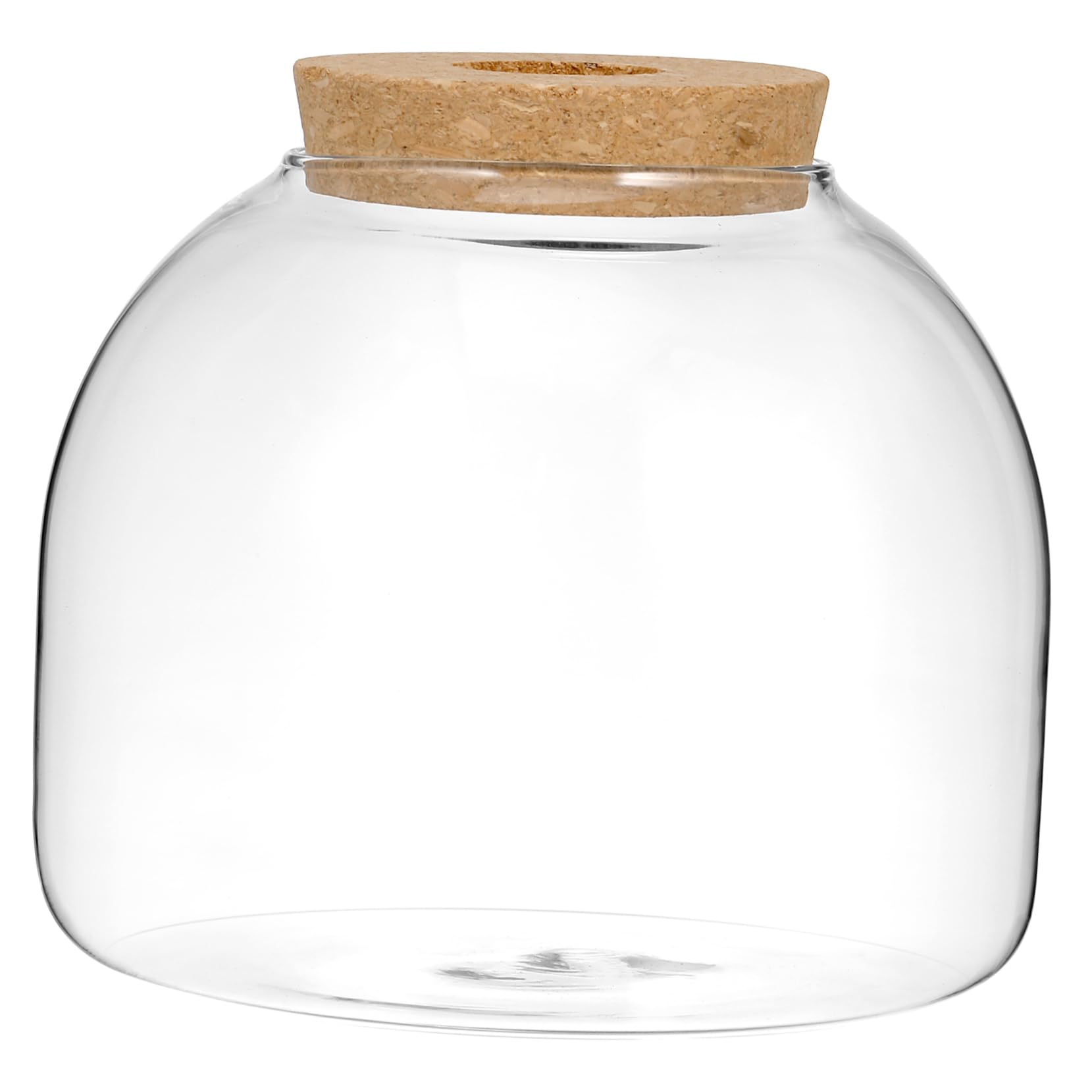 ULTECHNOVO Glass Terrarium Container - Succulent Plants Terrarium House - Micro Landscape Hydroponic Fish Bowl - Fern Succulent Air PlantsTerrarium, Desktop Candy Cookie Jar, Office Home Decoration