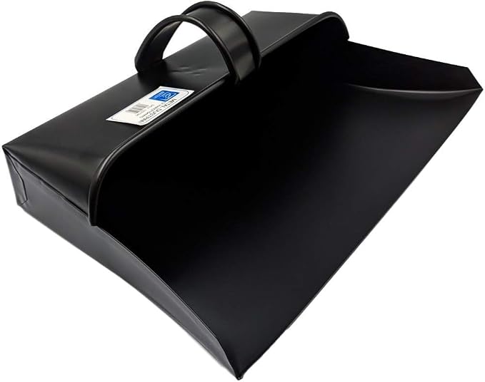 Pelle à Poussière Métal Classique - Largeur 310mm - Avec Couvercle - Pour Déchets Chauds - The Dustpan And Brush Store