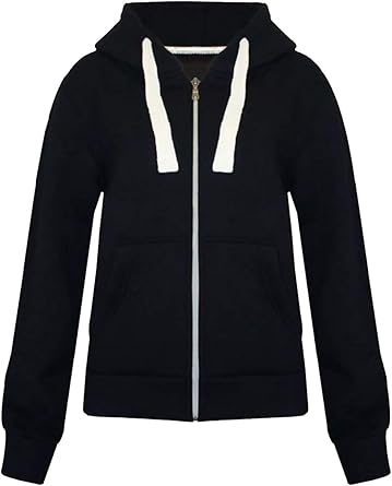 plain black zip up