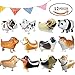 Little Dove 12 Pcs Walking Animal Balloons Pet Dog Balloons Dog Balloon Toys Air Walkers 12 Different kinds of Animals For Kids Gift Birthday Party Decor