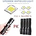 Rechargeable 3000 High Lumens LED Flashlight,Zoomable 5 Modes,Usb Tactical Bright Torch Flashlights,Cree XHP50 Waterproof Battle Handheld Light,Power Display,18650 Battery,Camping Outdoor Emergency