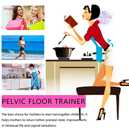 kegel Balls Exercise Weights for Women Tightening-Ben wa Balls for Beginners & Advanced Pelvic Floor Exercises and Regaining Bladder Control (Pink)