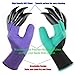 TKK 4 Pairs Garden Gloves With Fingertips Claws,Best Gift For Gardener,2 Pairs Working Gloves With Double Claws,2 Pairs without Claws,For Digging and Planting,Breathable. (purple and light green)