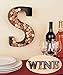 Personalized Letter B Metal Wall Wine Cork Holder