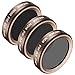 Neewer 3 Pieces Lens Filter Kit for DJI Phantom 4 Pro, Multi-Coated, High Definition Glass and Aluminum Alloy Frame Includes: ND8, ND16 and ND32 (Gold)