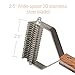 miniQ Pet Undercoat Rake Brush Deshedding Dematting Comb Grooming Tool for Medium to Large Dogs and Cats Safe and Painless Grooming Rake,2.5
