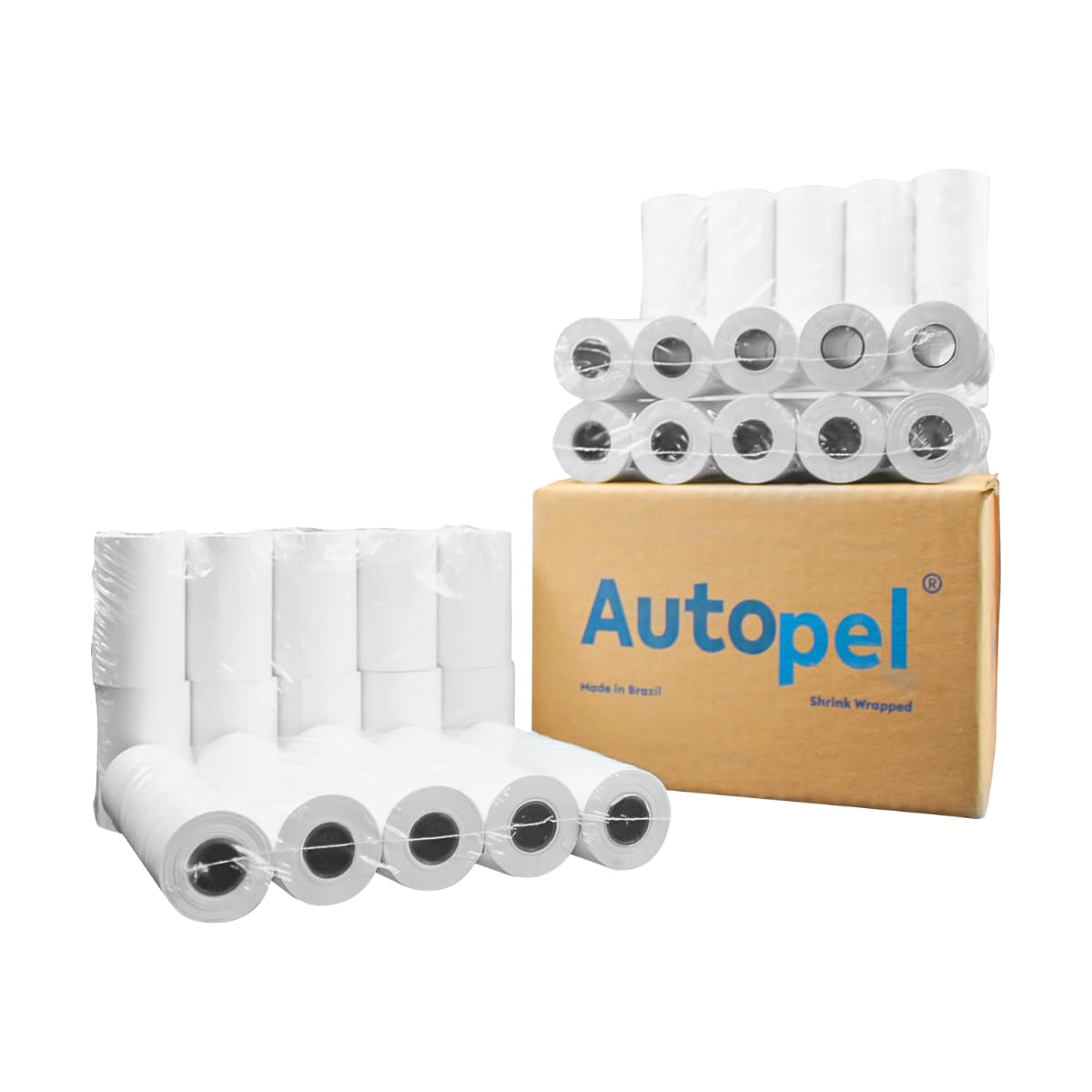 Photo 1 of (50 Rolls) 2 1/4" x 50' Thermal POS Receipt Paper – BPA Free, Compatible with All Credit Card Machine Premium Quality Autopel