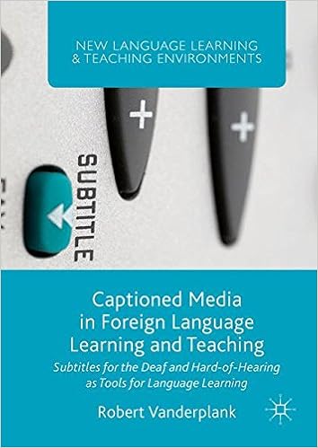 Risultati immagini per "Captioned Media in Foreign Language Learning"