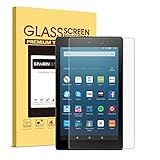 SPARIN Fire HD 8 Screen Protector ( 6th Generation, 2016 Release ), [Tempered Glass], Screen Protector for Fire HD 8'' 2016 / 2015 release only, [9H Hardness] [Ultra Clear] [Bubble-Free]