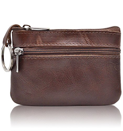 Freezx Women Genuine Leather Coin Pouch Zip