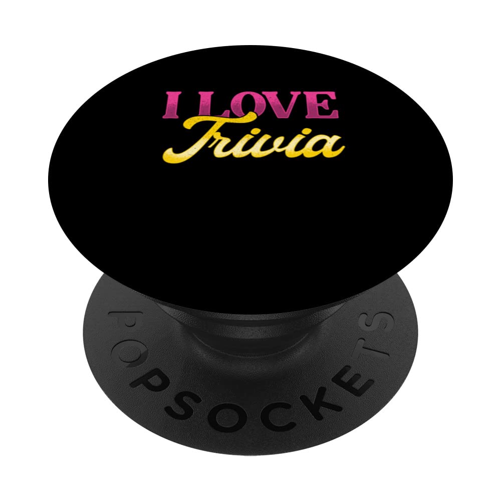 I Love Trivia | Pub Quiz Games | Trivia Night PopSockets Swappable PopGrip
