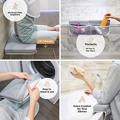 Baby Bath Kneeler and Elbow Rest Pad 1.8 inch Thick Baby Bath