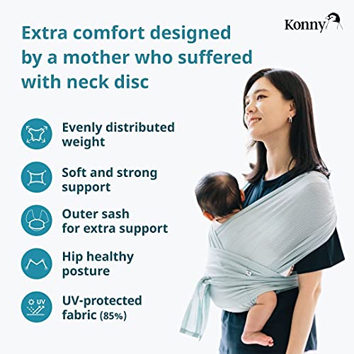 Konny Baby Carrier Summer UltraLightweight, HassleFree Baby Wrap