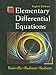 Elementary Differential Equations