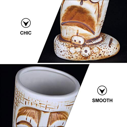 BESTonZON Cocktailgläser Keramik Hawaiian Cocktailbecher Tiki Tasse Neuheit Bier Wein Saft Tasse Hawaiian Party… – Bild 5