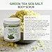 Biofinest Green Tea Scrub - with Dead Sea Salt, Coconut Oil, Jojoba Oil, Vitamin E, Essential Oils - Best Antioxidants For Anti-Aging (250g)