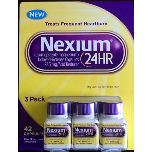 Nexium Delayed-release 42 Capsules Three 14-day Courses 24 Hr image