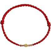 Nathuar Handmade Braided Red String Lucky Bracelet Adjustable Bracelet for Good Luck and Wealth