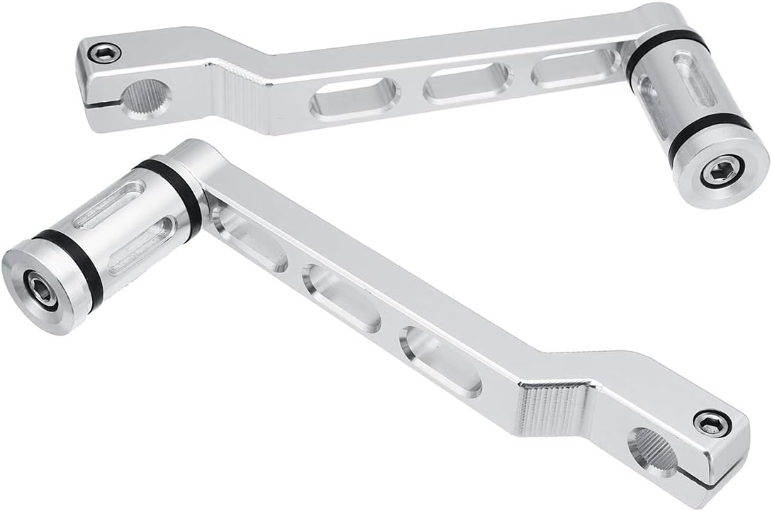 CALALEIE Levier de levier de levier de pression//talon avec bord chrom/&eacute; avec pinces de changement de vitesse pour moto Softail Harley Touring Pi/&egrave;ces de d/&eacute;coration moto neuves