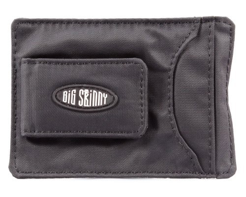 Big Skinny Men's Magnetic Money Clip Slim Wallet, Holds Up to 12 Cards, Black