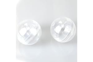 OZXNO 30pcs 28mm/1.1inch Round Capsules Clear Empty Vending Machine Capsules Containers for Gumball Machines