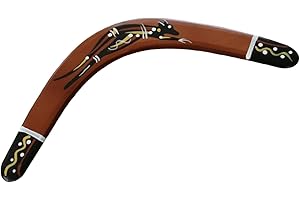 Hand Crafted and Hand Painted Australian Made 34cm (14in) Throwing Boomerang (Kangaroo)