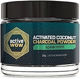 Active Wow Teeth Whitening Charcoal Powder, Spearmint 20g