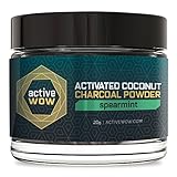 Active Wow Teeth Whitening Charcoal Powder, Spearmint 20g