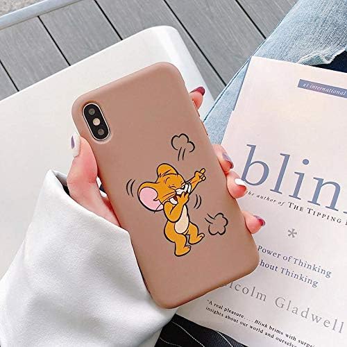 tuehanshop - Cute Cartoon Cat mou Soft Phone Ca for iPhone 6 6S 7 8 Plus X XS MAX XR 11 Pro Max Lovely Anime Frosted Cover fundas Material - for iPhone Xs-Style 848