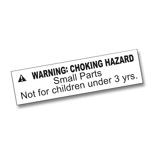 ASTM Compliant 1,000 Warning Labels Small Parts Choking Hazard Stickers ...