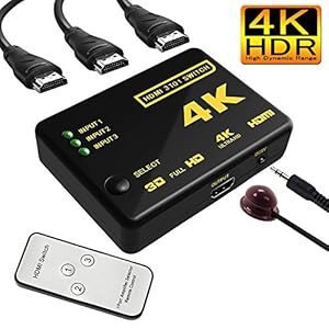LPMS HDMI切替器 HDMI分配器 3入力1出力 HDMI