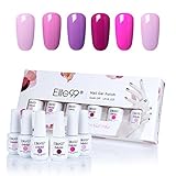 Elite99 Gel Nail Polish, Soak-off UV LED Gel Polish Nail Art Manicure Gift Box Set of 6 8ml