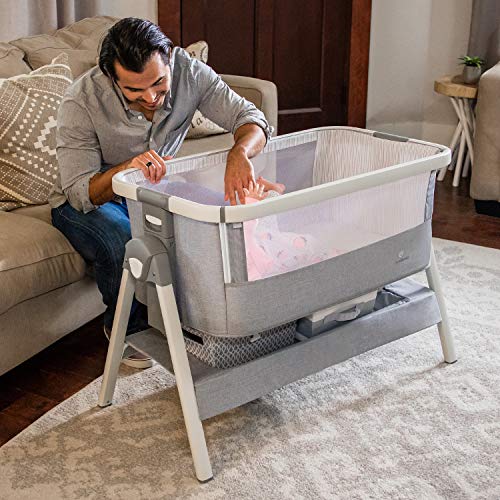 Bed Side Crib for Baby - Sleeper Bassinet Includes Travel Case, Mattress, Sheet, and Urine Pad - Keep Newborn Babies Close When in Your Bed - Bedside Bassinets by ComfyBumpy Co