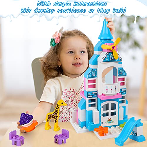 EP EXERCISE N PLAY Frozen Castle Classic Building Kit for Toddlers, Ice