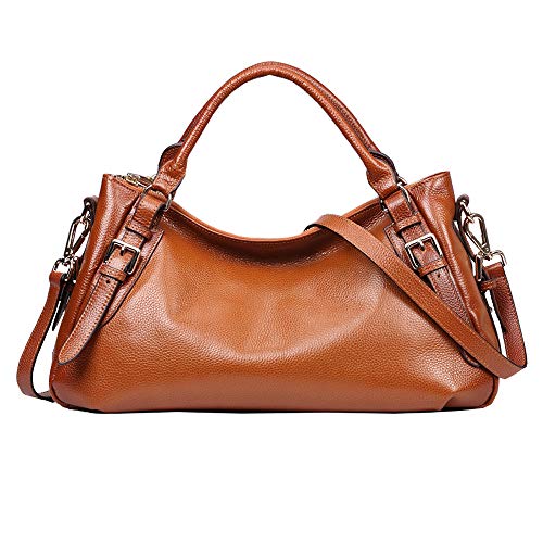 Ladies' Vintage Leather Hobo Shoulder Handbag