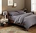Amazon Brand – Pinzon Signature Cotton Heavyweight Velvet Flannel Pillow Cases - Standard, Graphite