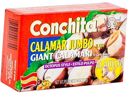 Conchita Giant Calamari (Octopus Style) in Garlic Sauce 4 oz Pack of 3