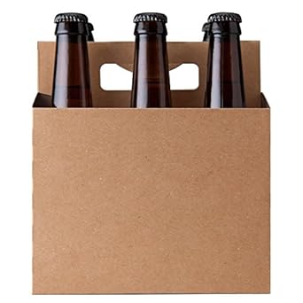 Amazon.com: 6-Pack Natural Kraft Paperboard Carton Carrier 150 Units: Industrial & Scientific