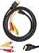 Chenduomi HDMI to RCA TV Cable HDMI Male to 3 RCA Female av Cable Video Audio Component Converter Adapter 1080P Cable for HDTV Black 5ft/1.5m primary