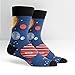 Sock It To Me Men's Planets Crew Socks