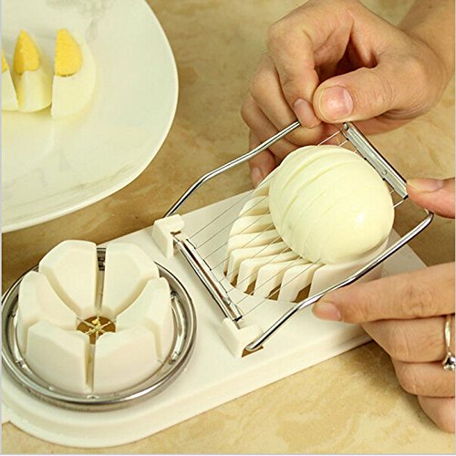 The super Lariy 2in1 Kitchen Egg Cutter Slicer Mushroom Fruit