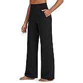 G4Free BareFeel High Stretch Yoga Pants Women Soft High Waisted Casual Wide Leg Pants with Pockets