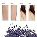 Locisne Hair Removal Hard Wax Beans Lavender Depilatory Hard Wax (300 grams) Purple and spatulas（10pcs）